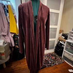 Velour type cover up